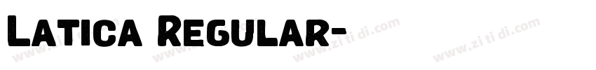 Latica Regular字体转换 Latica Regular字体转换